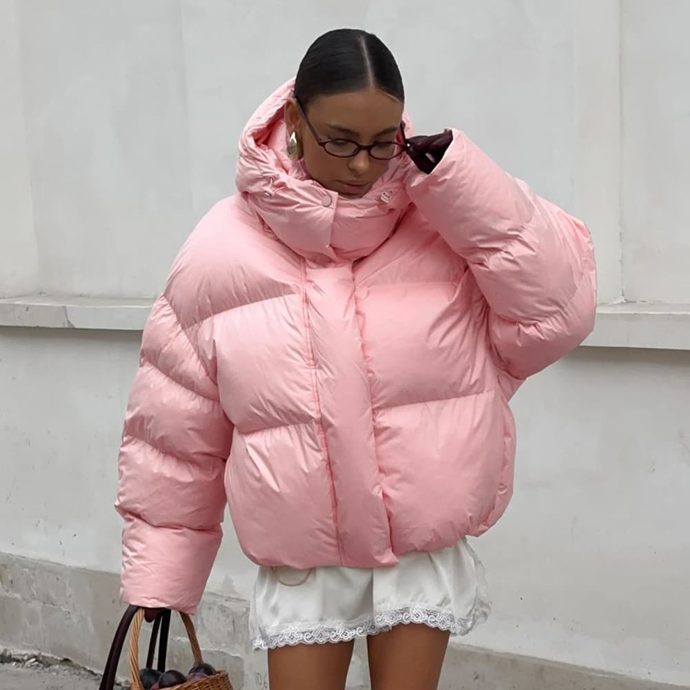 Pink Cloud Puffer Jacket