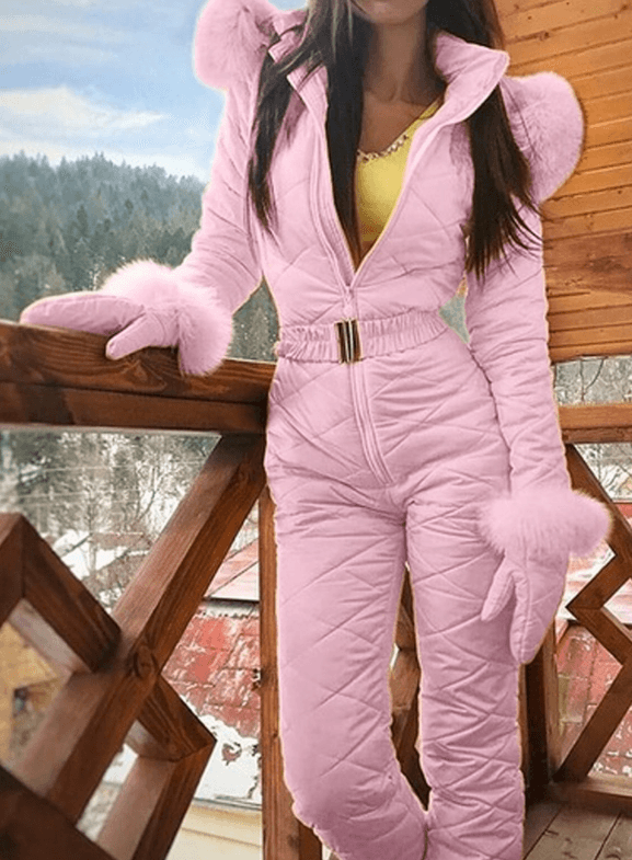 Winter Outdoor Body Hoodie Ski Suit Coat Women 3