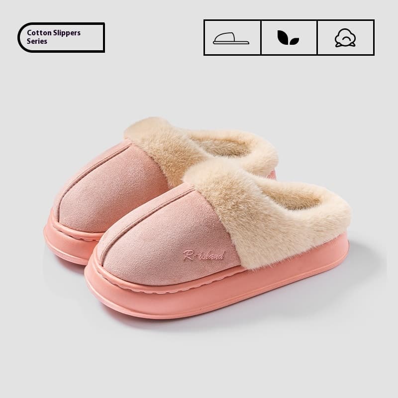 Cosy Warm Fluffy Slippers - Pink